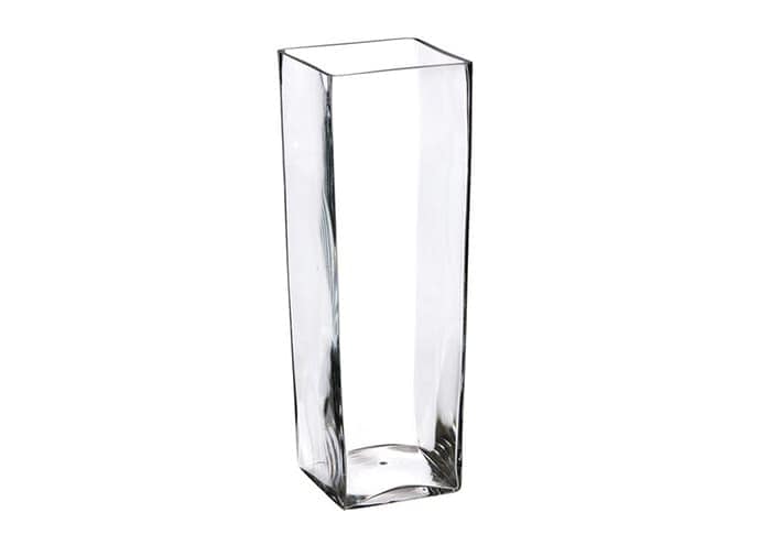 Vaso quadrato BIANCO 10 x 10 x 17 cm 10 pezzi - Giardino Carnivoro