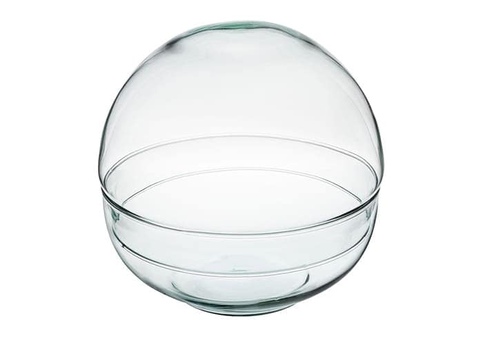 Lambert Vento Luce In Vetro Trasparente H19 D15 Cm - Fatto A Mano, Design Maiorca - 3
