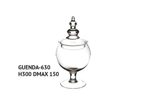 Vaso vetro elegante con orlo ondulato alto 40 cm (1pz) - Complementi e  Regali