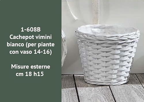 Contenitore latta ovale con targhetta decorativa x2 piante vaso 10