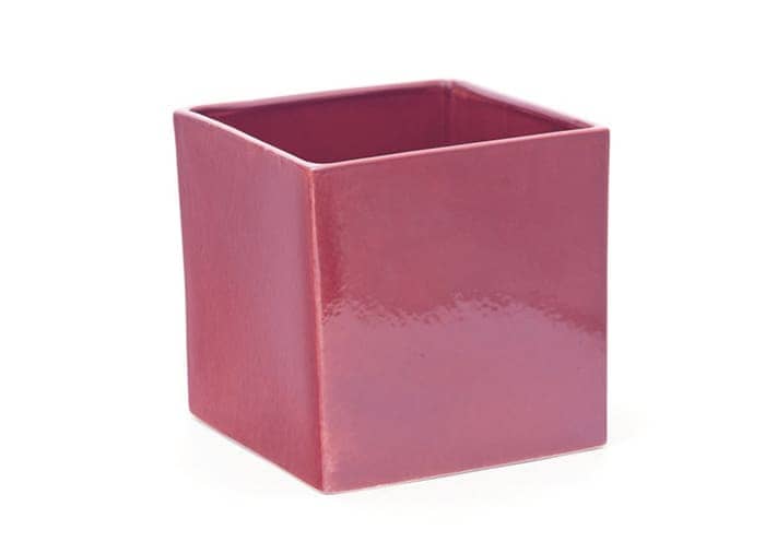 Cubo porta vasi in ceramica per piante cm 20