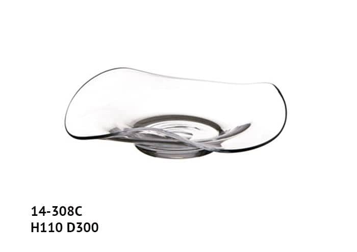 Piatto vetro ondulato per centrotavola diametro 30 cm (1pz) - Complementi e  Regali
