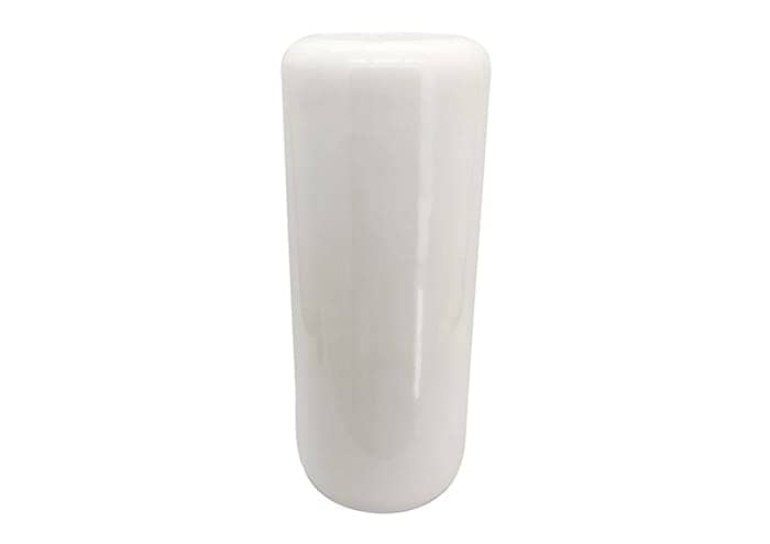 Vasi grandi da interno vetroresina forma cilindro colore bianco alti 81 cm