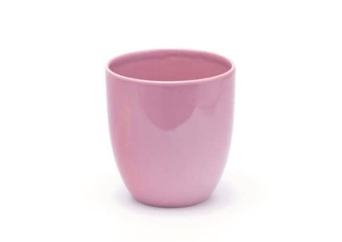 .VASO ROSA CERAMICA DECORAZIONE 11 X 11 X 17 CM