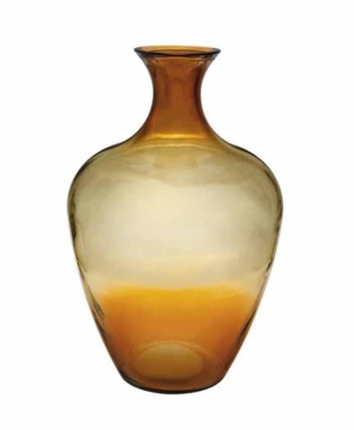 Vaso in vetro collo stretto pancia larga colorato Sfumato alto 65 cm