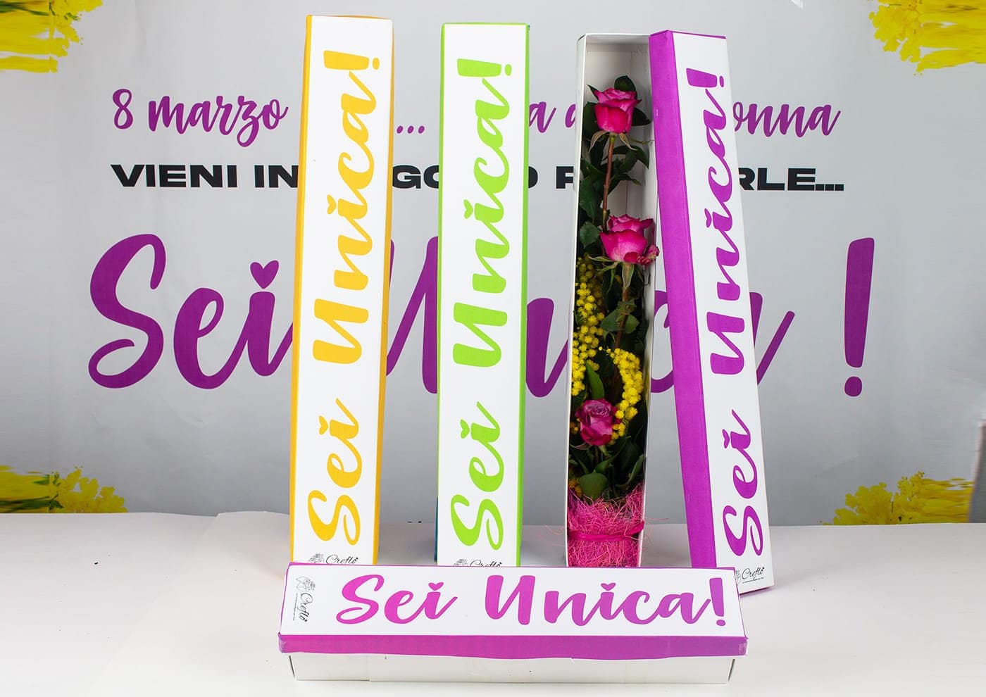 immagine e-commerce Passion scatola per rose fantasia Sei Unica