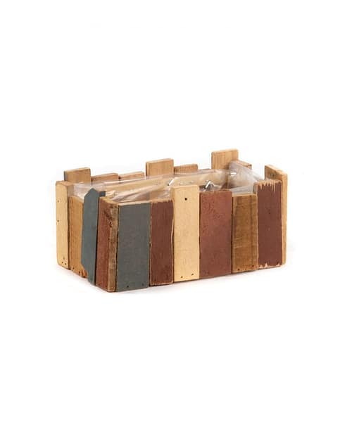 Immagine-e-commerce-Cassetta di legno rettangolare listelli colorati cm 22x12 h10