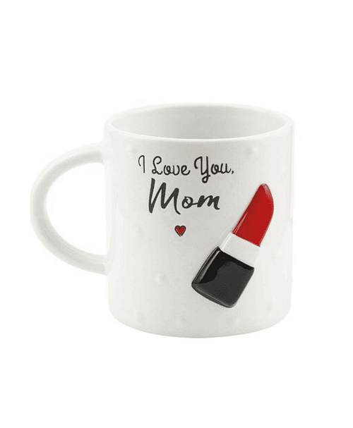 Immagine e commerce Tazze ceramica decoro mamma rossetto per piante vaso 9 cm
