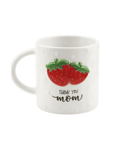 Immagine e commerce Tazze ceramica decoro mamma fragoline per piante vaso 9 cm