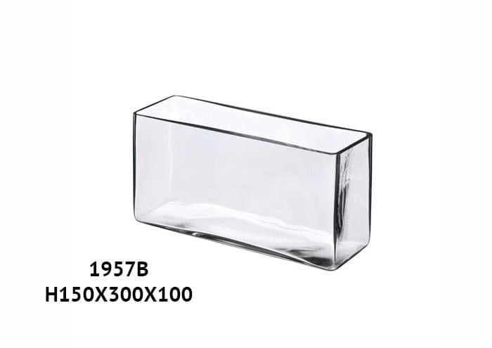 Rettangolo in vetro cm 30x10 h15 - Cubi e rettangoli in vetro