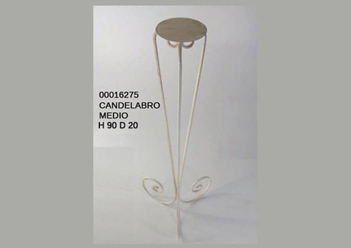 Alzata in ferro portacandele modello Alfiere da 90 cm