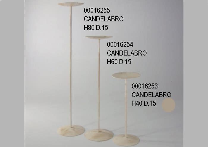 Alzata in ferro portacandele modello Semplice da 40 cm