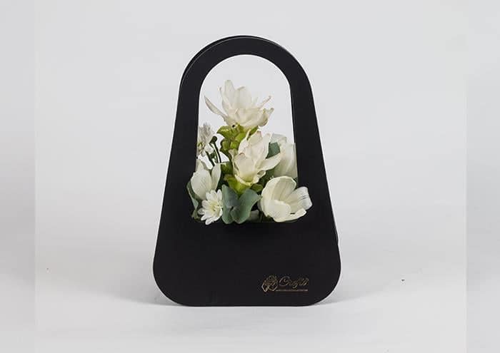 Longy Bag small confezione regalo per fiori nero opaco