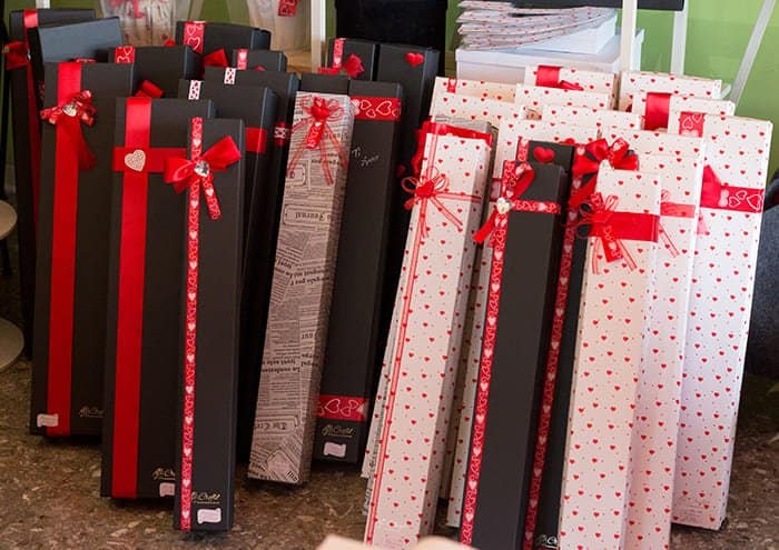 Scatole per rose e confezoni mono rosa creflò