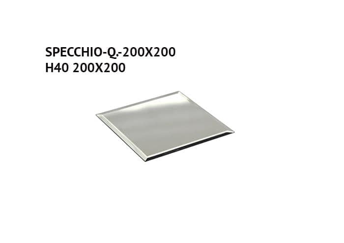 Specchio quadrato per centrotavola e addobbi cm 20x20