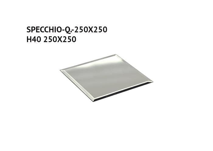 Specchio quadrato per centrotavola e addobbi cm 25x25
