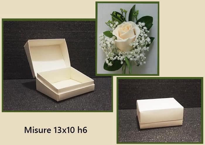 Scatole per fiori all occhiello e bottoniere cm 13- Scatole fiori