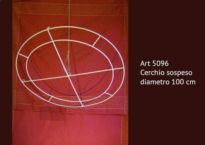 Cerchio metallico portacandele da appendere diametro 100 cm - Strutture per addobbi floreali