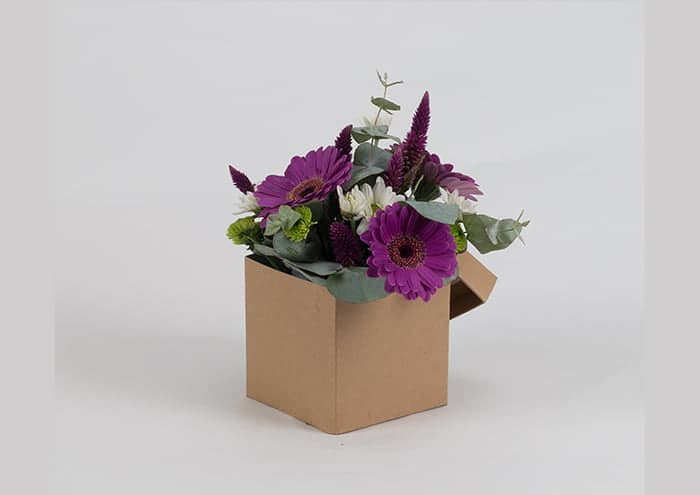 Scatole per fiori a forma di cubo cm 10 rustic chic 2