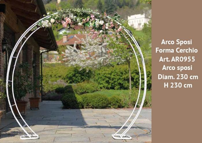 Arco sposi forma cerchio alto 230 cm - Strutture per addobbi floreali