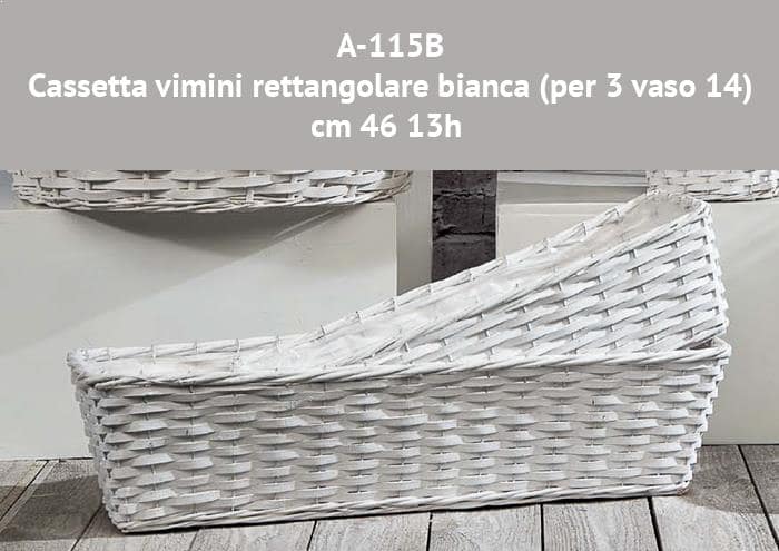 Cestino Bomboniera Vasara In Vimini Bianco Con Gufi Blu | 39x29 Cm | Cesto Rettangolare Per Matrimoni, Battesimi E Comunioni - 3