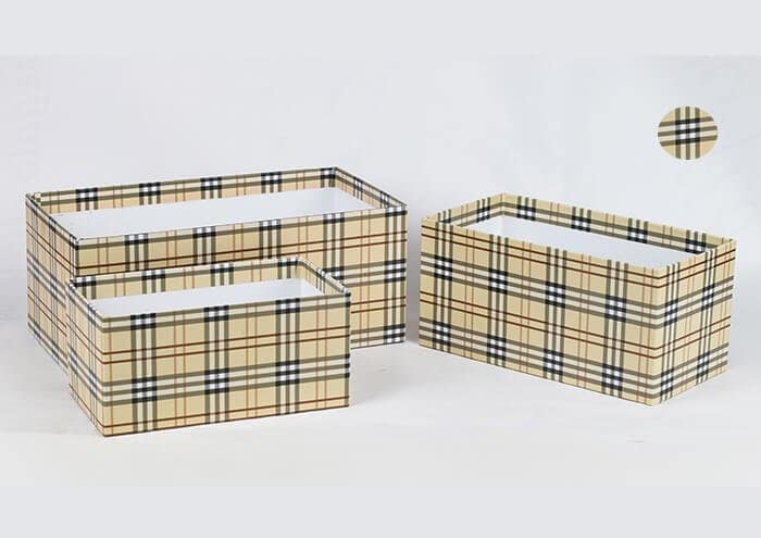 EasyFlò25 Scatola regalo per 2 piante vaso 12 cm tartan