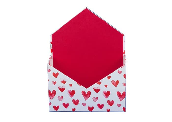 Letterflo’ middle Flower box forma lettera cm 28 petali di cuori