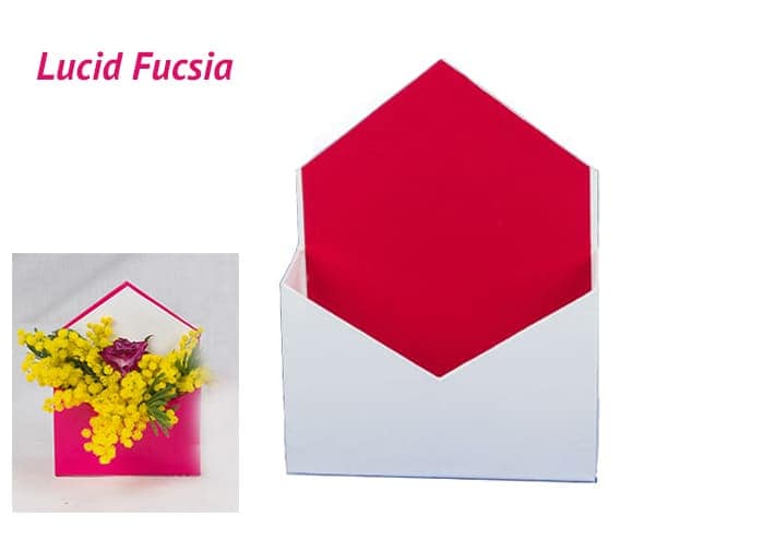Letterflo’ middle Flower box forma lettera cm 24 Fucsia