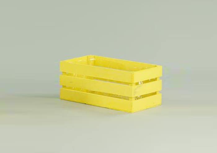 Immagine e commerce Cassette di legno rosse per 2 piante vaso 12 cm