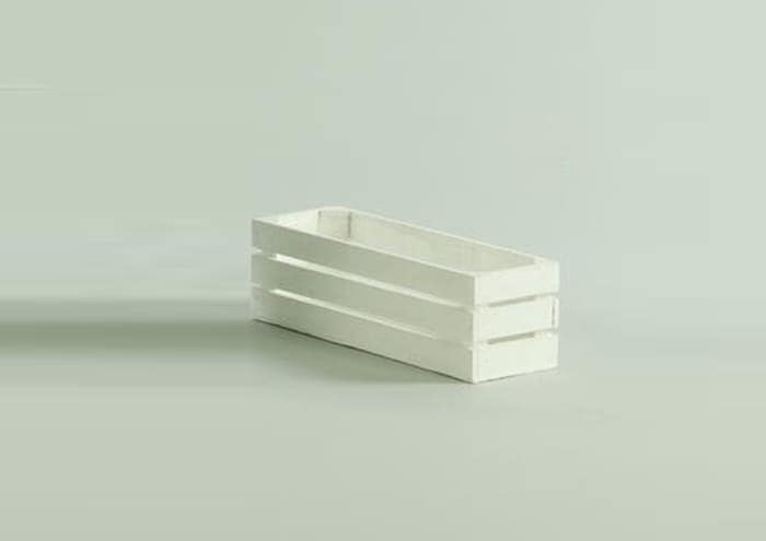 Immagine e commerce Cassette di legno rettangolari bianche x3 bulbi