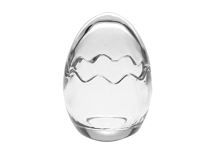 Immagine e commerce Scatola in vetro a forma di uovo alto 14 cm