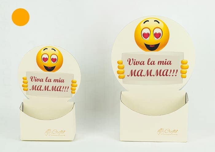 Immagine e-commerce Scatole personalizzate con sticker Emojiflò Viva Mamma piccole