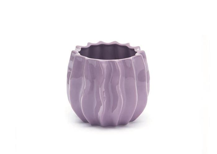 Immagine e-commerce Vaso per orchidee design a coste cm 16 h14 lilla