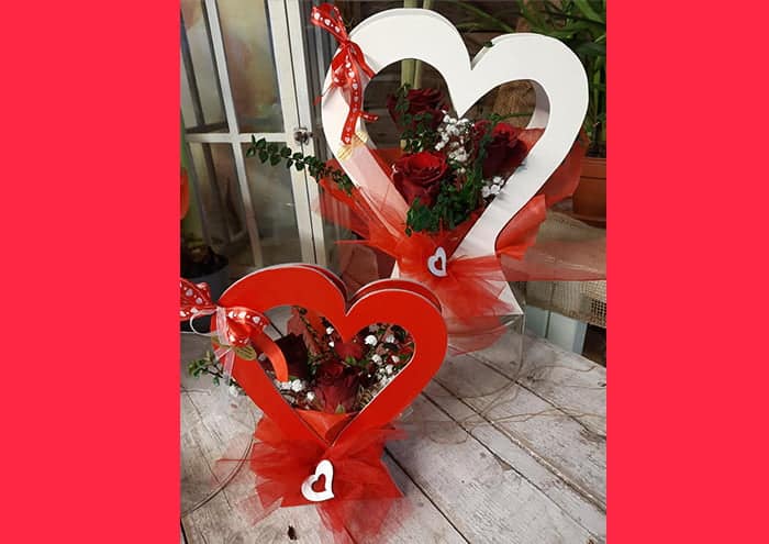 Cuore bag Piccola Flower bag a forma di cuore - immagine 6