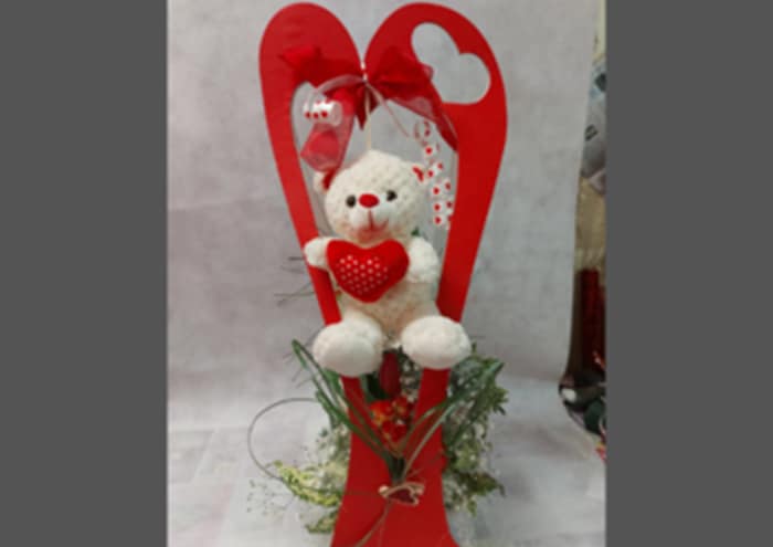Cuore bag Grande Flower bag a forma di cuore - immagine 8