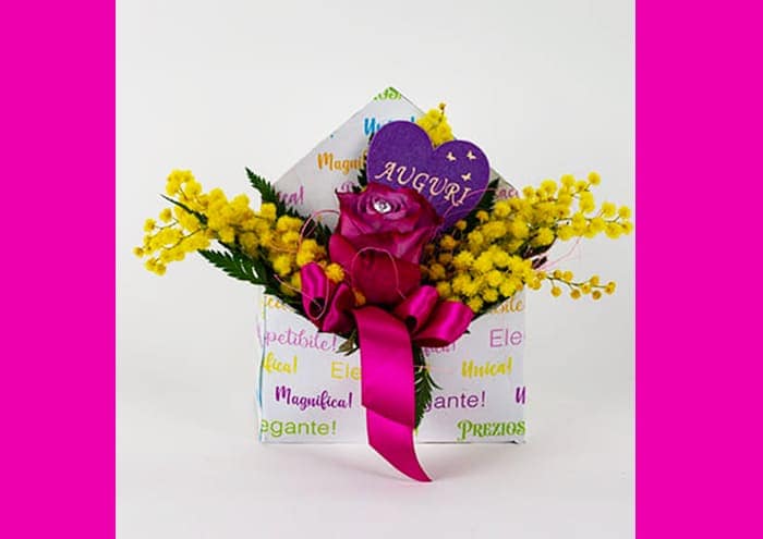Letterflò smart flowerbox economica forma lettera Fantasia Super girl