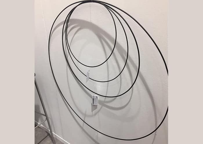 5 Campane In Ferro Nero Antracite Da Appendere - Fatte A Mano - Lunghezza 80 Cm - Decorazione Rustica Per Casa E Giardino - Commercio Equo E Solidale India - 2