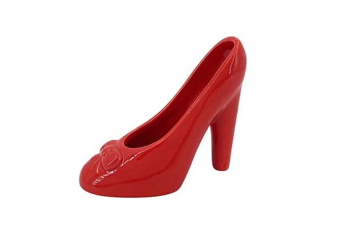 vasetto-ceramica-a-forma-di-scarpetta-con-fiocchetto-rosso