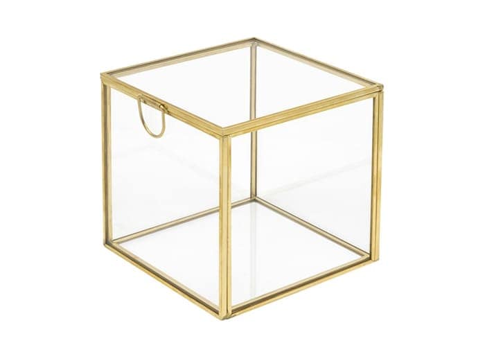 Immagine e commerce Terrario piante vetro metallo forma cubica cm 12