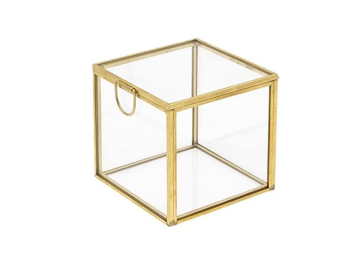 Immagine e commerce Terrario piante vetro metallo forma cubica cm 8