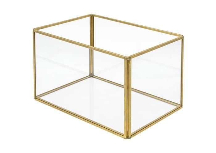 Immagine e commerce Terrarium chiuso vetro metallo forma rettangolare cm 24x12 h12
