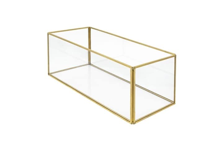 Immagine e commerce Terrarium chiuso vetro metallo forma rettangolare cm 18x12 h10