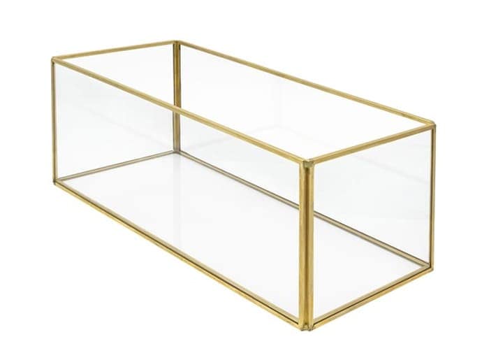 Immagine e commerce Terrarium chiuso vetro metallo forma rettangolo cm 30x12,5 h12