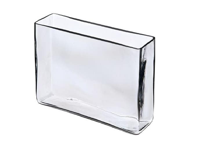 Immagine e commerce Vaso vetro rettangolare cm 25x10 h25