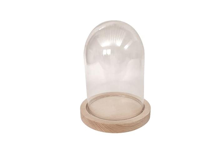 immagine e-commerce Cupola-in-vetro-con-base-mdf-naturale-cm-10-h12