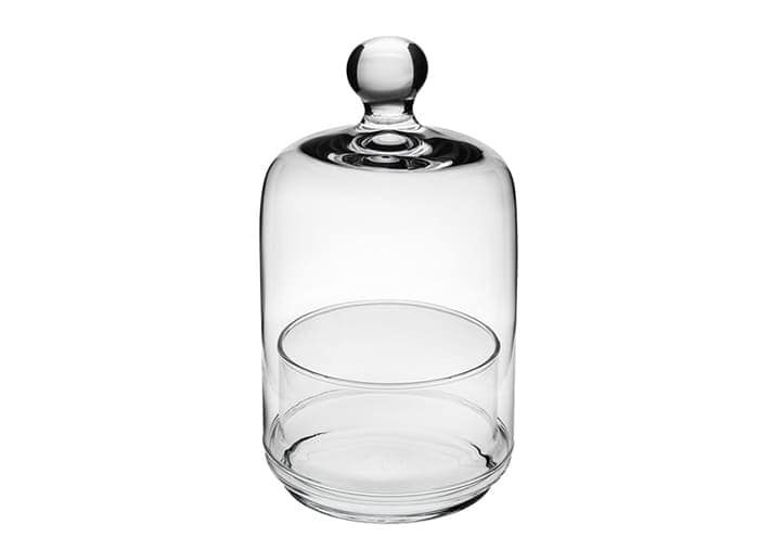 Immagine e commerce Vasetto vetro bomboniera forma coppetta con cupola cm 9 h15