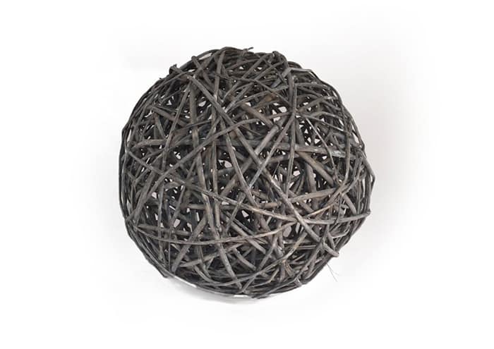 Immagine e commerce Sfera vimini grigio diametro 40 cm