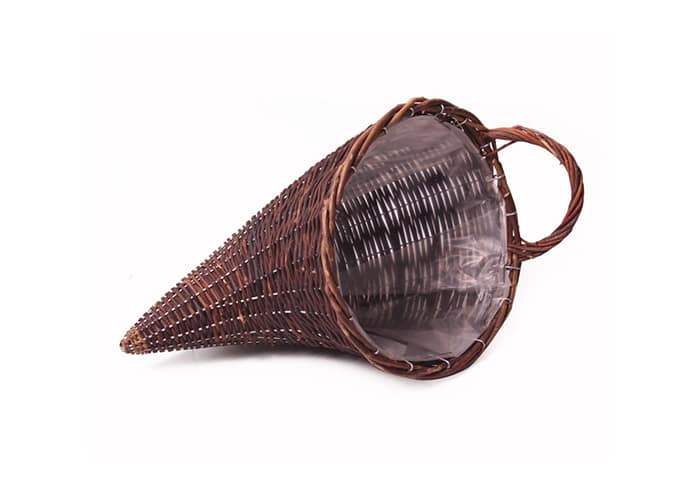 Immagine e commerce Cornucopia in salice scuro diametro 25 h45 cm