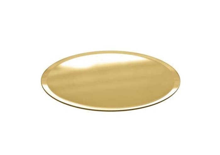 Immagine e commerce Specchio tondo color oro per centrotavola 40x40 cm