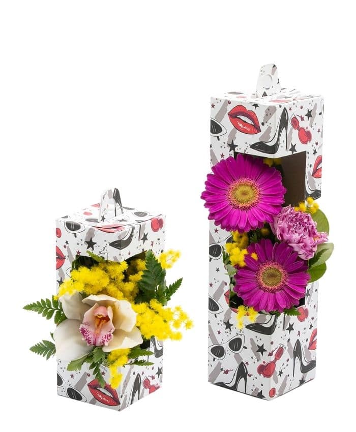 Everyday box mini – Flowerbox con finestra e manico cm 19 - immagine 9